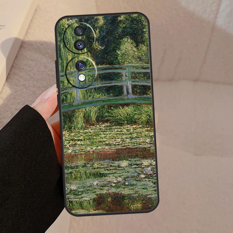 Claude Monet Cool Case For Honor Magic 5 Lite Pro 50 70 90 8X 9X X6 X7 X8 X9 Honor X6a X7a X8a X9a X9b Cover