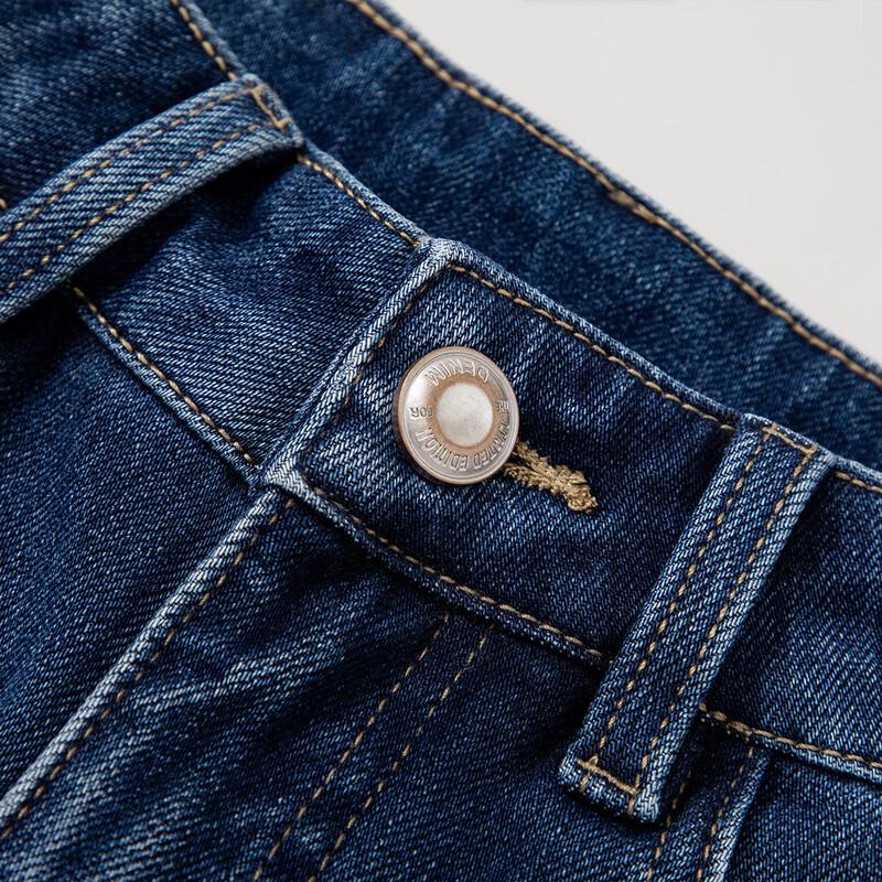 RAIN.CUN Women's Slim Straight Fleece-Lined Jeans