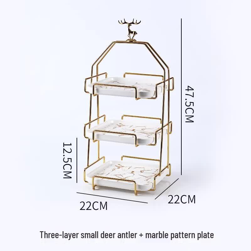 Nordic Ceramic 3-Tier Dessert & Fruit Serving Stand