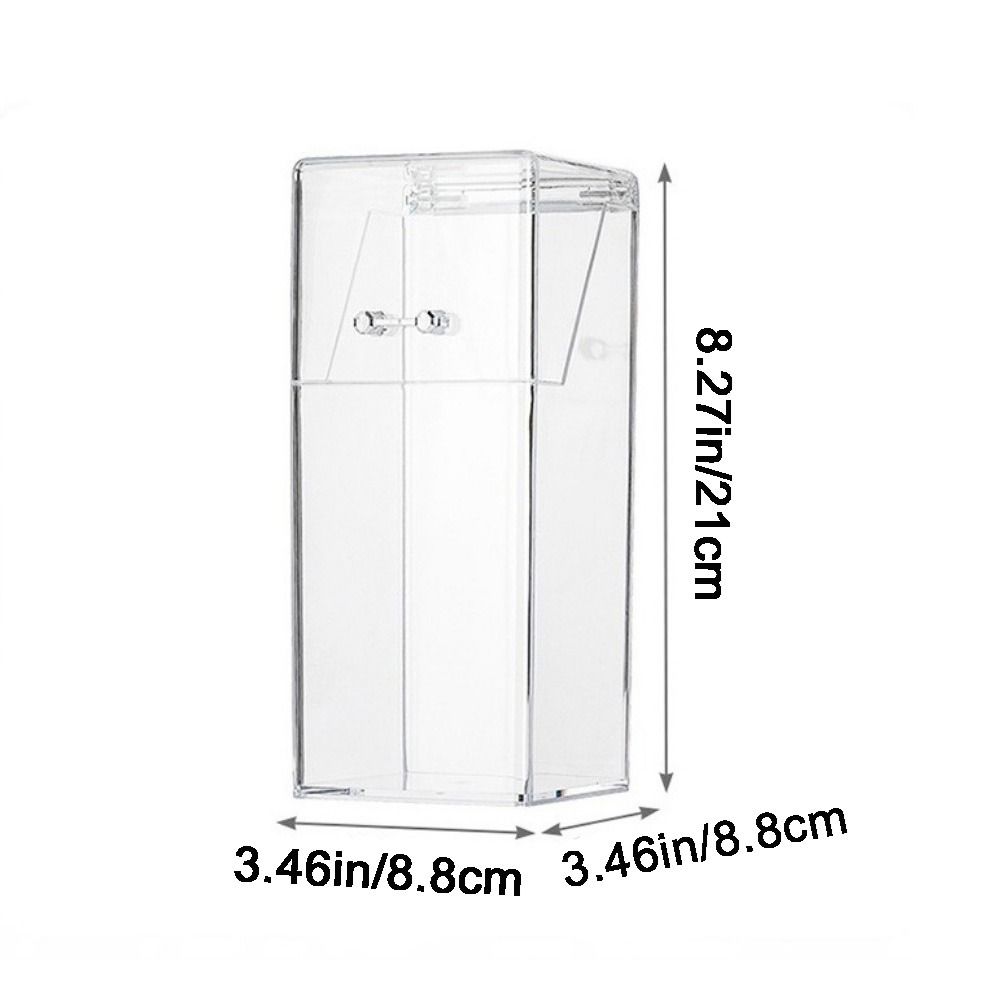 Transparente Transparente Masken Aufbewahrungsbox Klappdeckel Stifte Aufbewahrungsbehälter Stifthalter Schlafzimmer