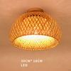 Bamboo Ceiling Light Rural Style Foyer Semi Lamp Pandent for Dining Room Bedroom