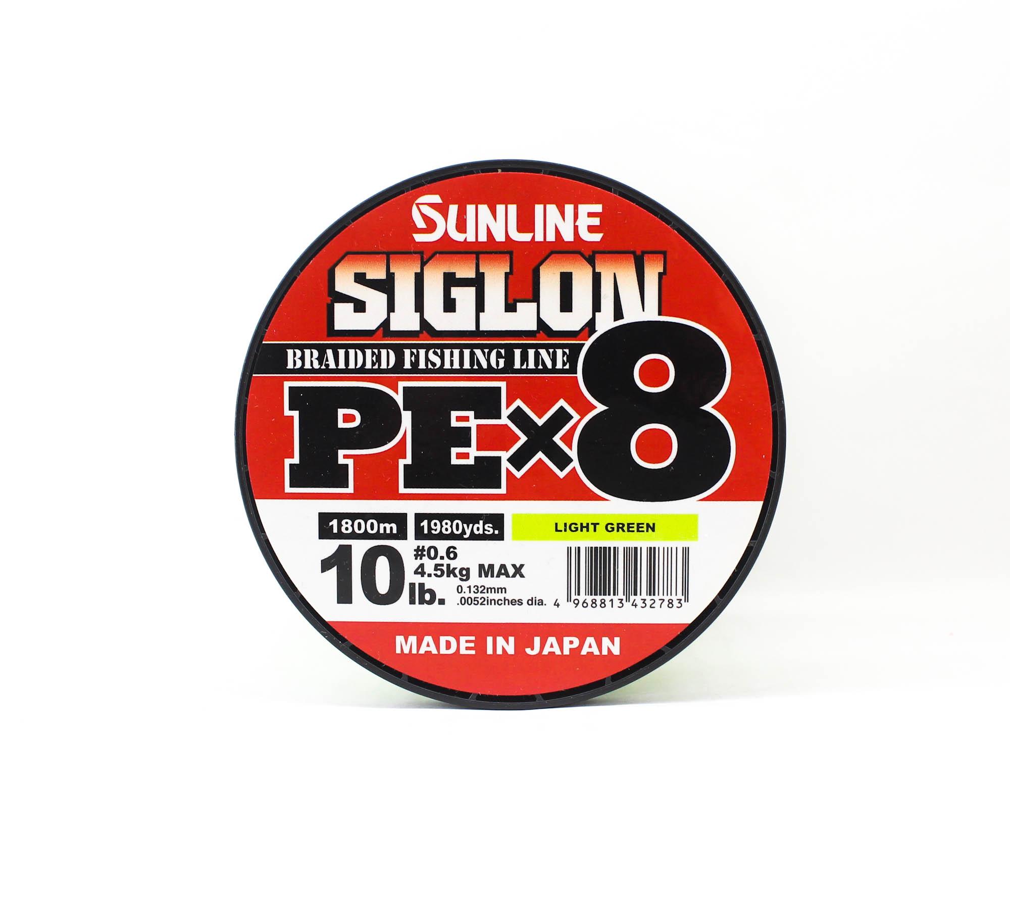 

Sunline P.E Line X8 Siglon 1800M P.E 0.6 10LB Lime Green (2783) зеленый лайм
