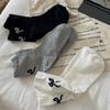 Heel Bow Pure Desire Niche Series Of Medium Socks New Thin And Light Preppy Style Stack Socks