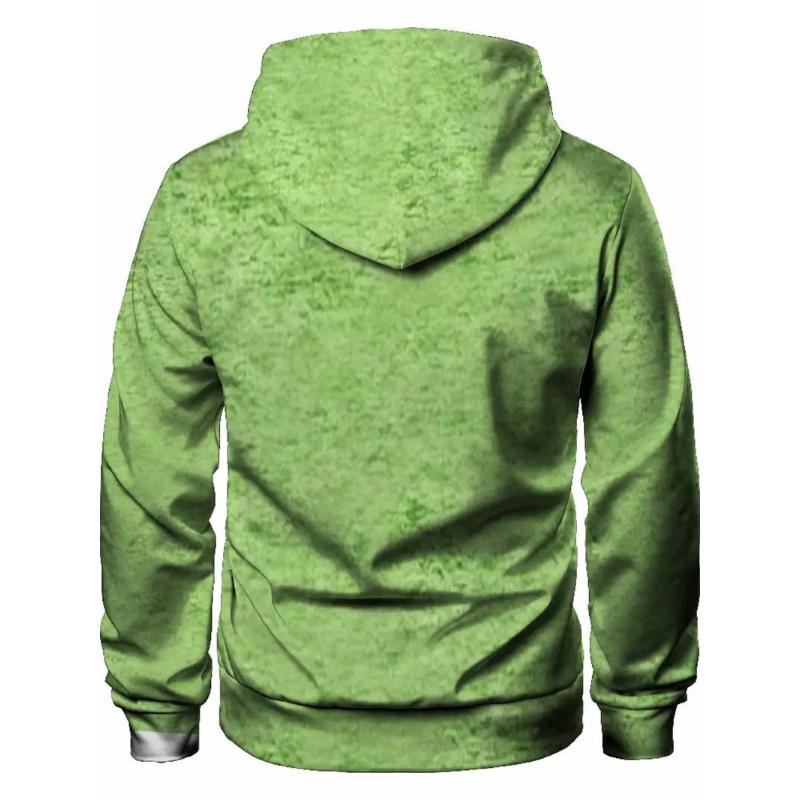 

Толстовка с капюшоном Monster Print, толстовки Niche для мужчин, мужская толстовка с капюшоном и карманом-кенгуру, уличная одежда для зимы и осени, XL