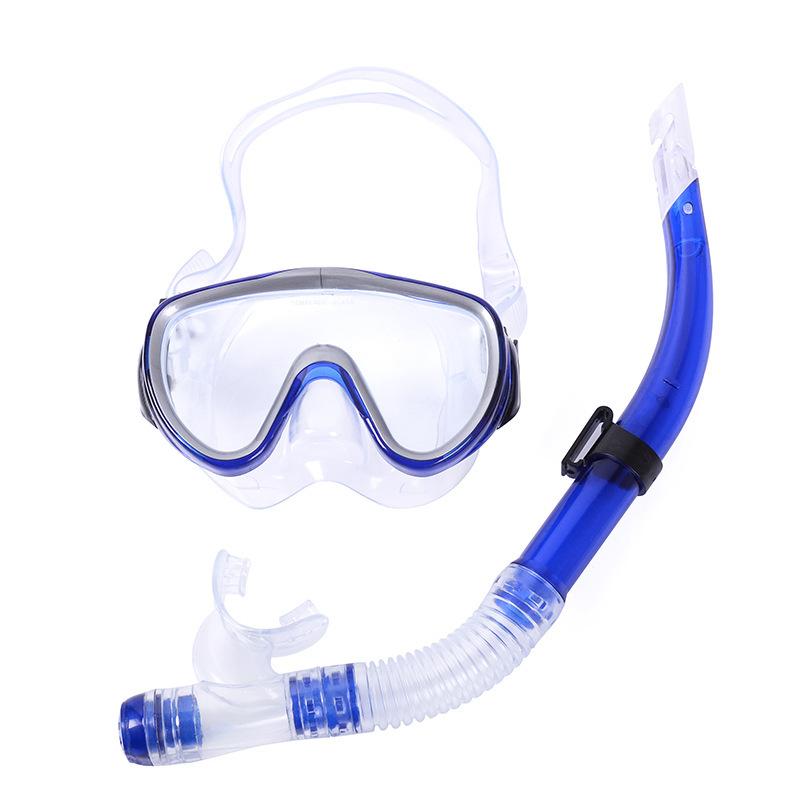 Droog Snorkel Set voor Volwassenen Jeugd Droog Bovenstuk Snorkel Duikmasker met Neuskap Anti-Mist 180° Breed Zicht Spiegelend Glas Snorkeluitrusting voor Mannen Vrouwen