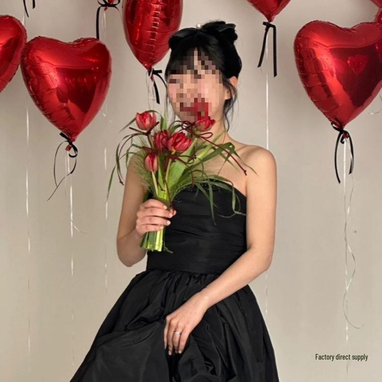 Red Heart-Shaped Helium Balloons for Valentine's, Proposal, Wedding, or Room Decoration