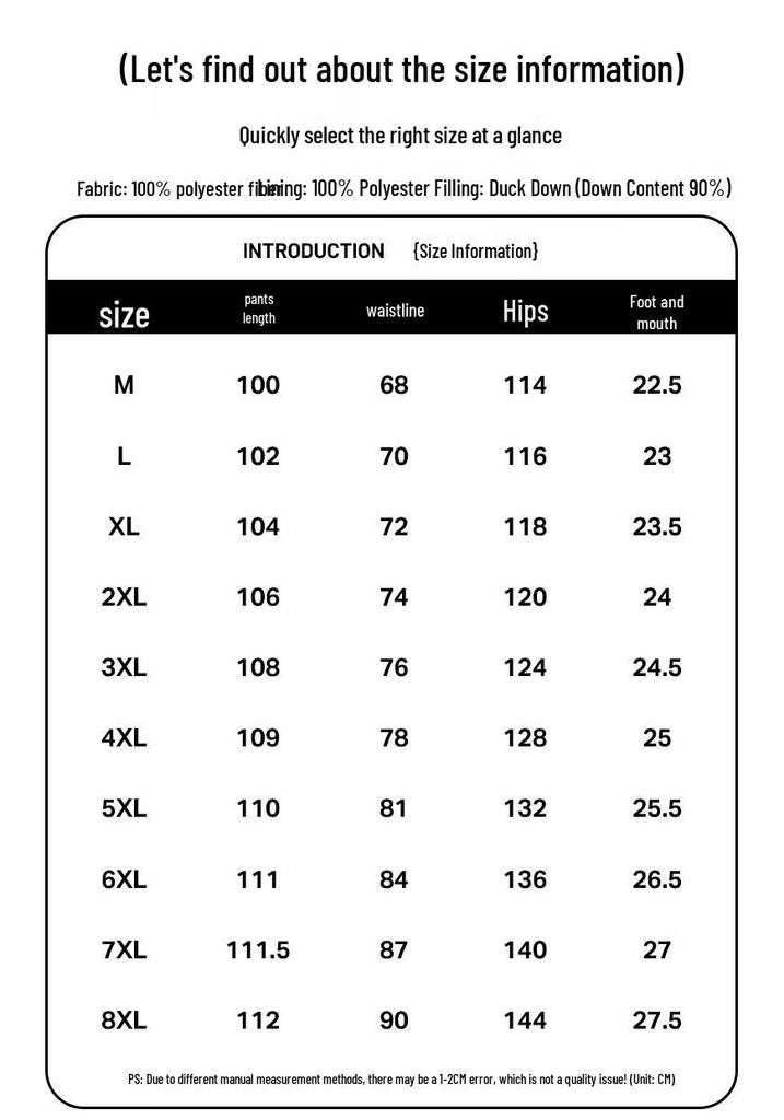MEDE Lightweight Thermal Down Pants for Men