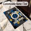 Crystal Velvet Rug Club Brugge FC Print Custom Name Text Floor Mat Home Decor