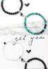 Heart-Shaped Magnetic Couple Bracelet - Best Friend or Sister Gift for Boyfriend - Japanese Korean Student Wristband In Stock