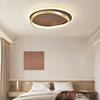 Modern LED Ceiling Light Walnut Color Chandelier For Bedroom Living Dining Room Aisle Home Decor Indoor Lighting Fixture Luster