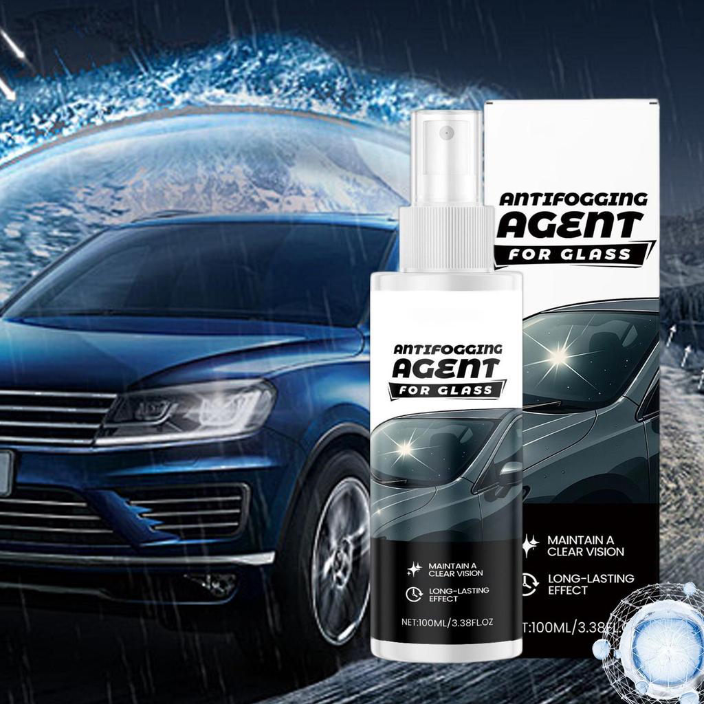Anti-Beschlag Auto-Fenster-Spray 100ml Entnebeln Klare Sicht Schutz für Windschutzscheibe Auto-Scheibenreiniger für klare Sicht