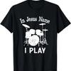 Ne sous-estimez jamais un vieil homme avec une batterie T-shirt de batteur