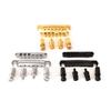 6 String Guitar Roller Saddle Bridge Tailpiece Upper Lower String Bridge with Studs Tune-O-Matic Bridges Replacement