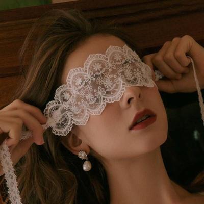 Night Club Party Queen Sexy Lingerie Accessories Lace Blindfold Couple Flirting Blindfold Ribbon Abstinence Veil