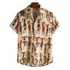 Summer Men's Hawaiian Short Sleeve Shirt Men's Beach Shirt