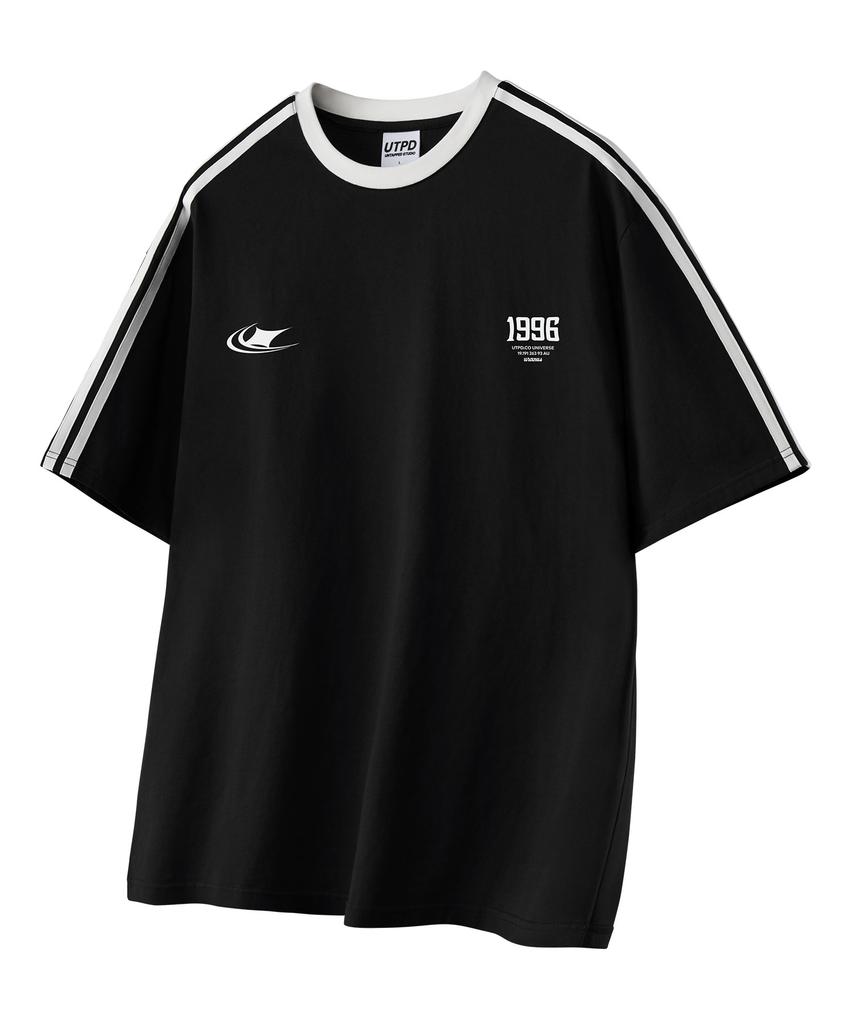 UNTAPPED STUDIO Symbol Oversized Track Short Sleeve Color Block T-Shirt 3 Colors