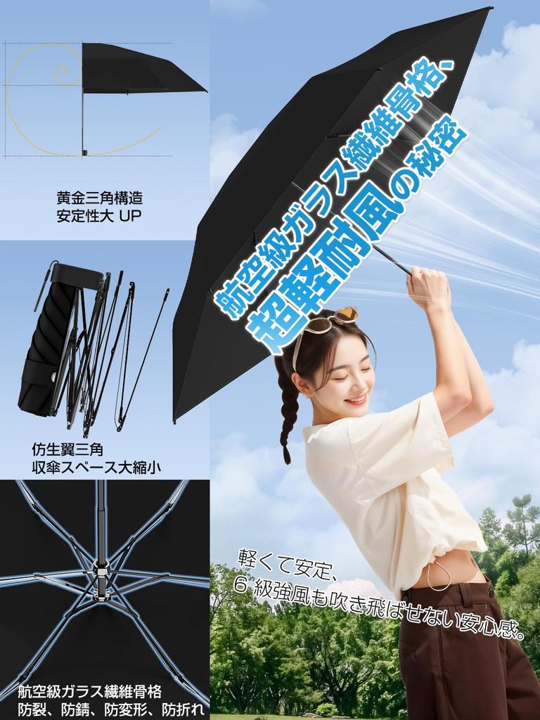 Sun Umbrella Industry First at 149g JIS UV Complete Light Blocking and Heat Shielding Dot Design Blozey Pocket Folding Umbrella Windproof Stays Dry