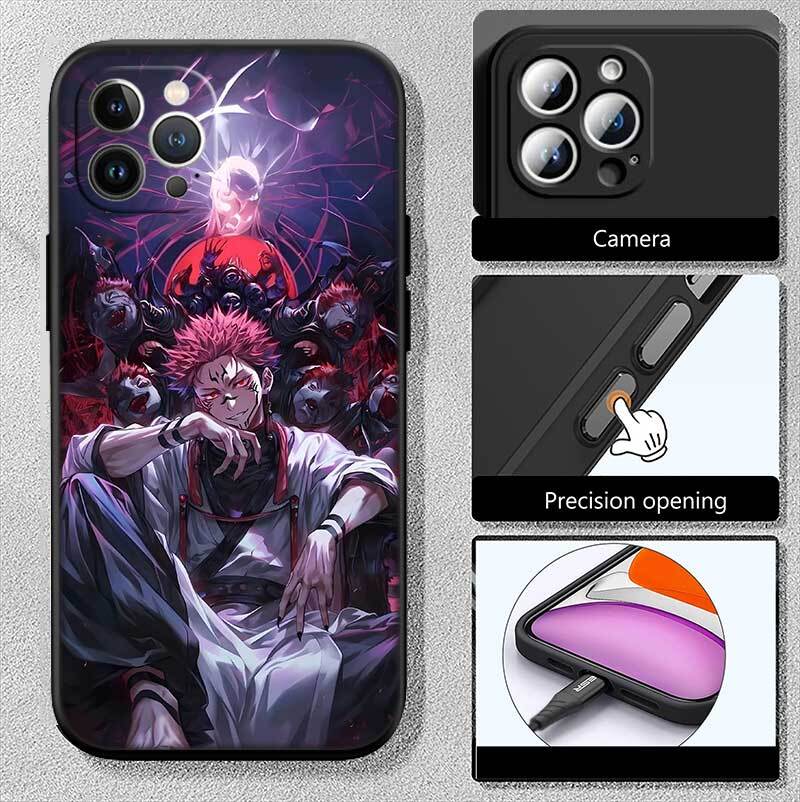 Anime Gojo Jujutsus Shockproof Phone Case for Redmi Note 8 8T 9 9A 9C 9T 9S 10 11 11S 10C 10X 10A 10T Pro Max Plus Prime