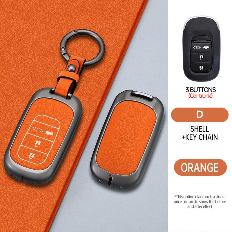 

2 3 4 5 Buttons Metal Car Key Cover Protect Case For Honda Civic 11Th Gen Ve-1 Accord Accord Vezel Pilot Freed Crv