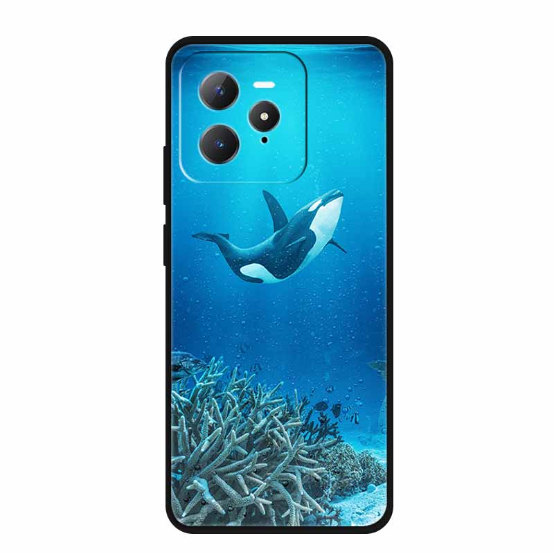 For Realme GT 7 Pro 5G Case Original Soft Silicone TPU Phone Cases Back Cover For Realme GT7 Pro Scenery Shockproof Bumper Etui