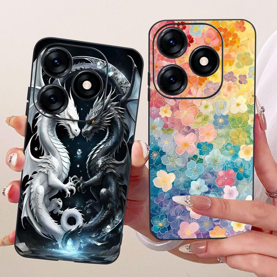 Case For Tecno Spark 10 Cover KI5q Cute Cat Fashion Butterfly Painted Casing For Techno Spark 10 Bumper