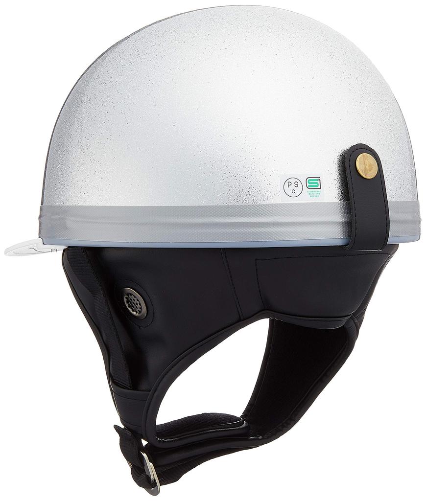 Bike Parts Center Half Helmet, Cork Type, Silver Lame, One Size Fits Most (Head Circumferences 57cm - Under 60cm) 700108