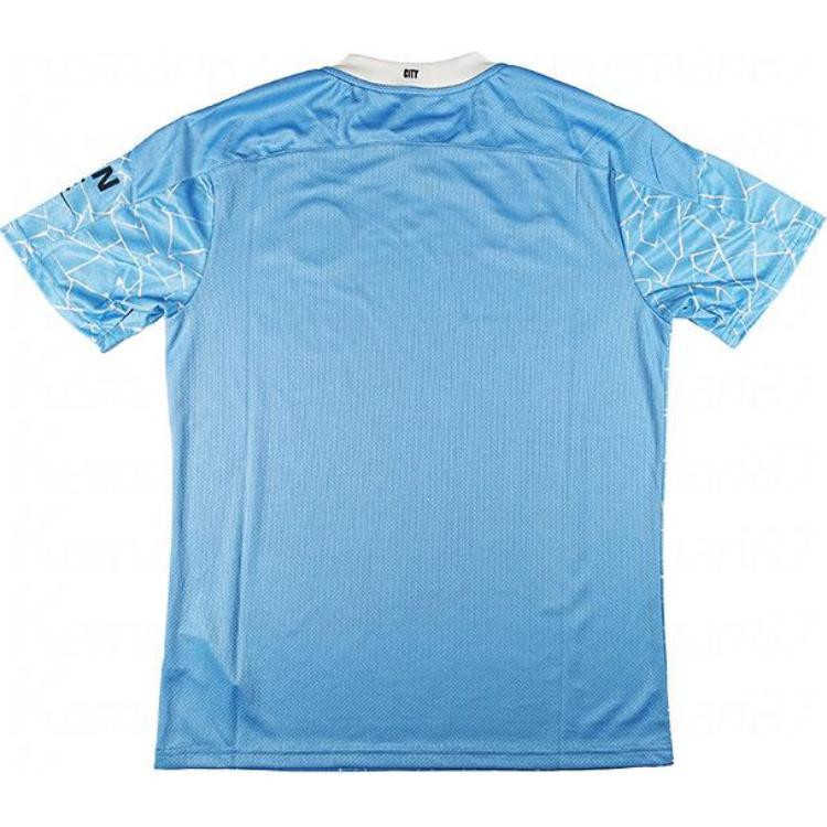 Puma Manchester City Fan Edition Fotbalové tričko s krátkým rukávem Pánské topy Nebesky modrá 757058-01