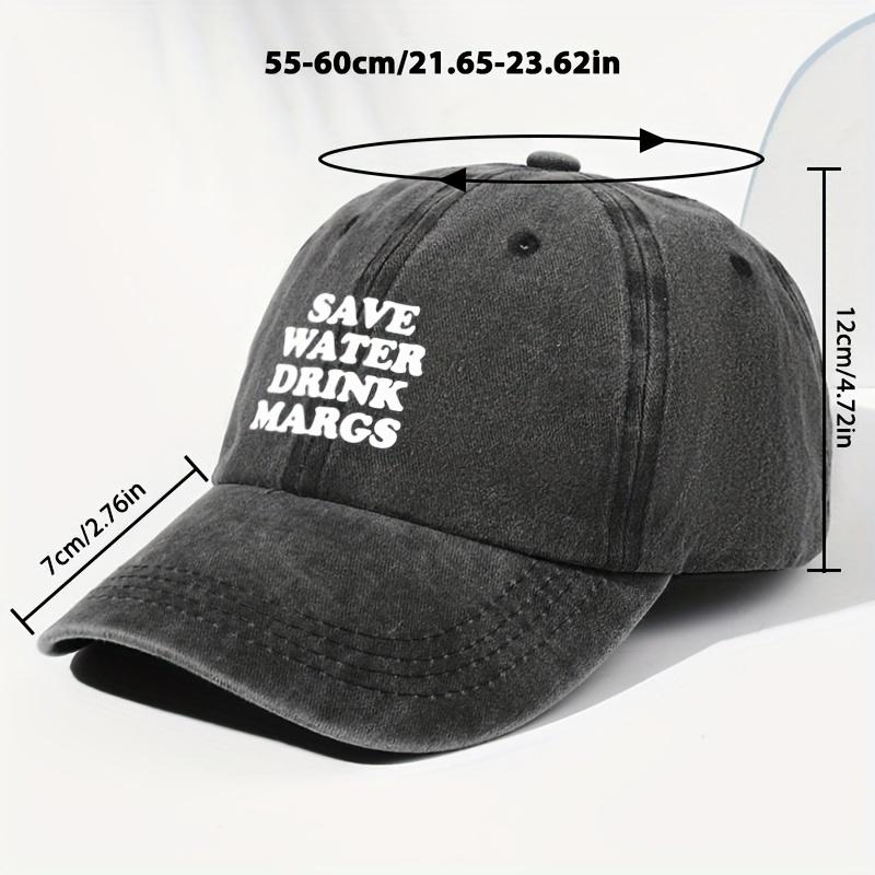 Men's and Women's Same Style Letter Slogan Printed Washed Retro Baseball Cap Fashionable Outdoor Hat Adjustable