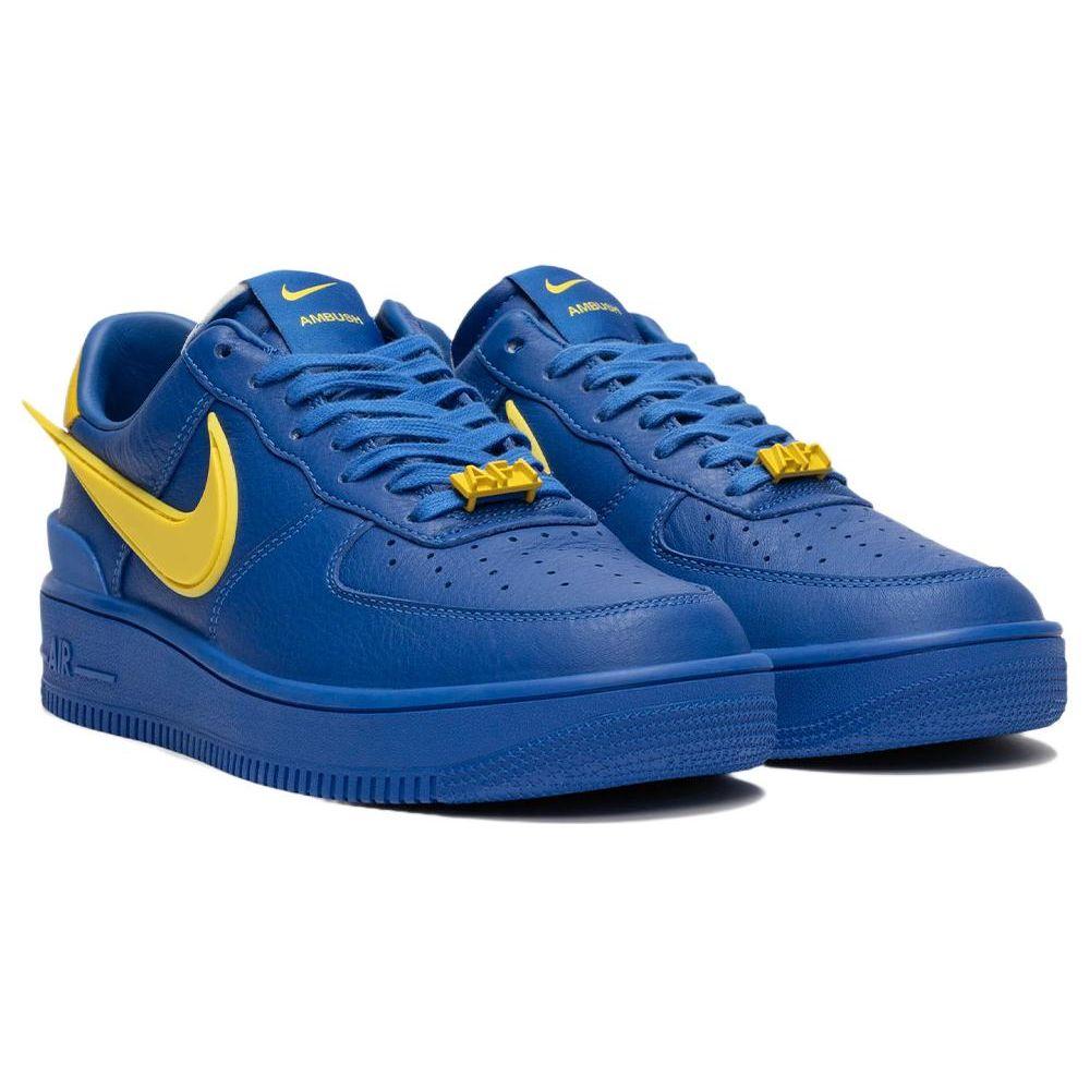 AMBUSH x Nike Air Force 1 Low Game Royal Unisex Sneakers Blue Vivid-Sulfur DV3464-400