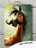 Pferd Metall Wandkunst Schild 20x30 cm