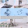 18pcs Sewing Machine Needle Double Twin Needle with Needle Threader Sewing Needle Perfect for Household Sewing Machine