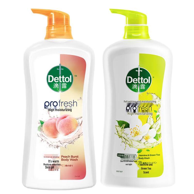 Dettol Refreshing & Moisturizing Shower Gel Duo Pack