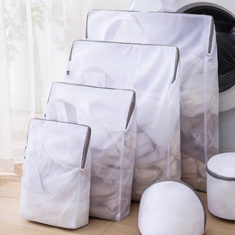 1PC 3D Laundry Bag With Drawable Mesh Bag Washing Machine Filter Mesh Bag Anti Deformation Laundry Bag