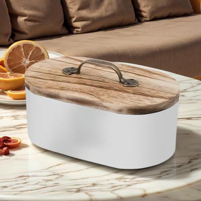 Storage Box Cotton Pads Storage Box Wood Tampon Container With Lid Large Capacity Cotton Swab Pad Organizer Container Organizer