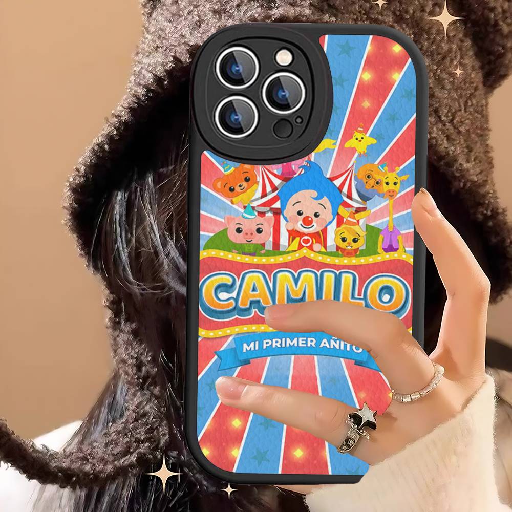 P-Plim P-Plim PU Leather Phone Case For IPhone 16 15 14 13 12 11 Pro Max Plus Back Fundas