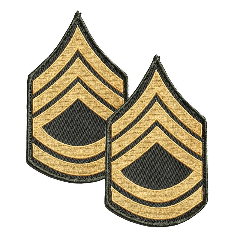 US Vietnam M65 Trench Coat Armband Embroidered Sergeant Major Sergeant Sergeant Shoulder Badge OG107 Shirt Badge TCU Badge