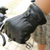 Warm Gloves In Autumn and Winter Men and Women Outdoor Riding Cold and Windproof Winter Plus Velvet Thickened PU Leather Touch Screen Gloves