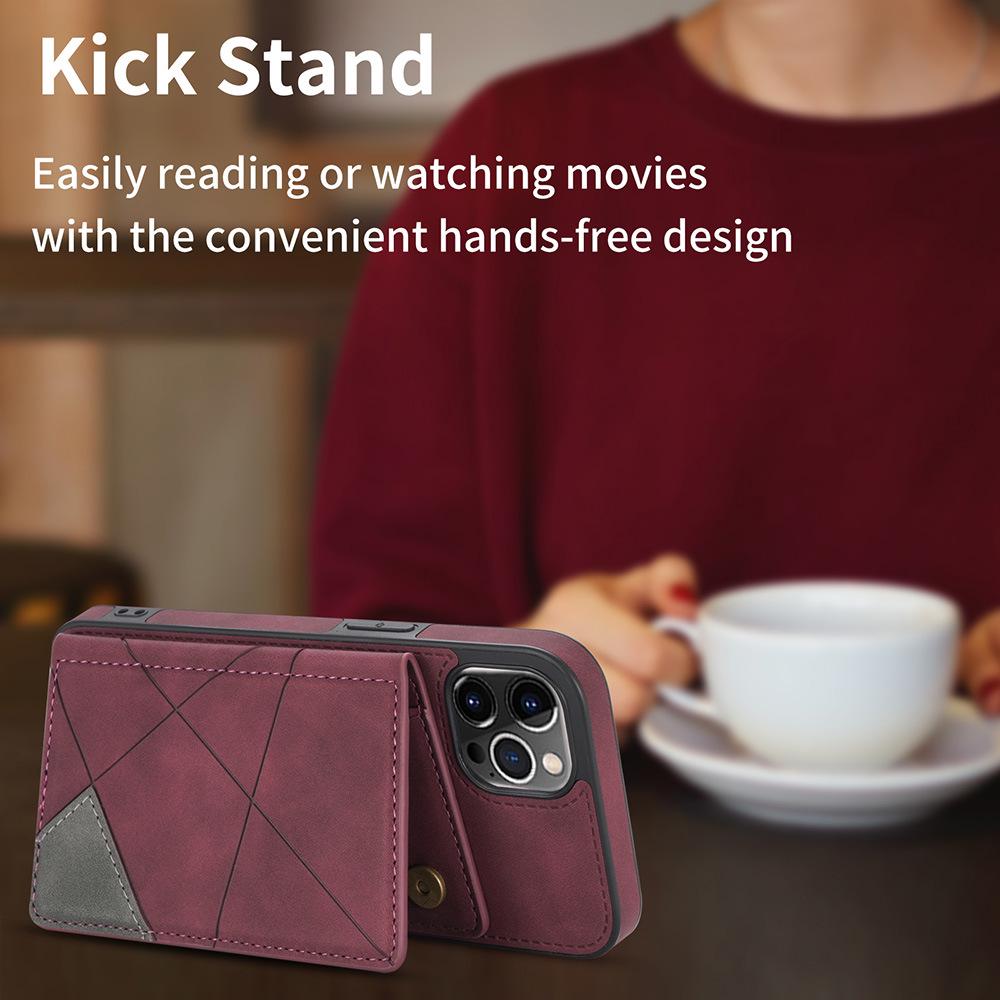 Premium Leather Phone Case for iPhone 13 Pro Max and Samsung S22 - Multi-functional and Protective Apple Skin-feel Design