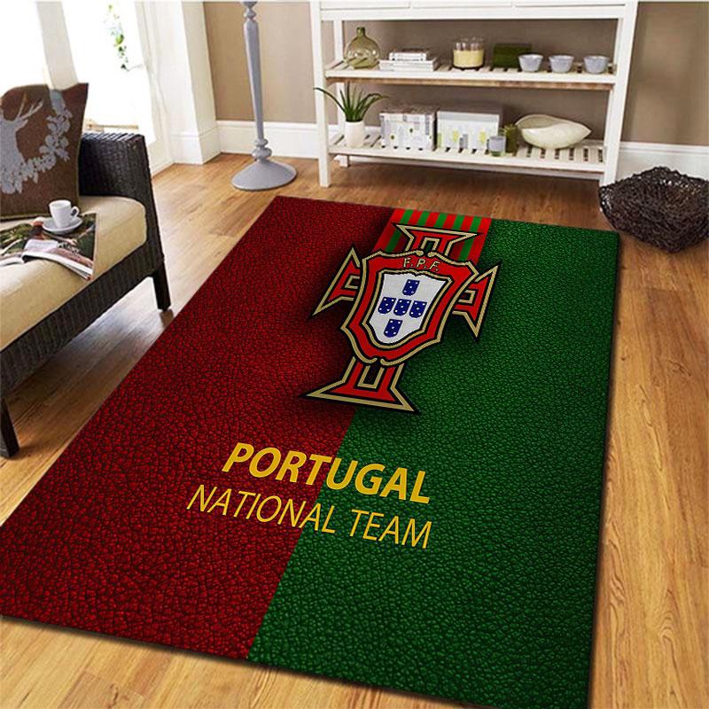 Portugal National Football Team Carpet Rug for Living Room Bedroom Home Sofa Decoration,Kids play Non-slip Floor Mat