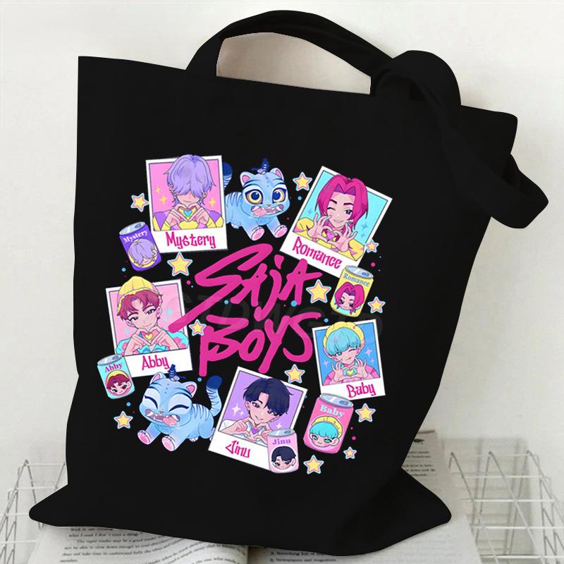 KPop Demon Hunters Student Everyday Versatile Shoulder Bag Fashion Demon Hunters Canvas Bag