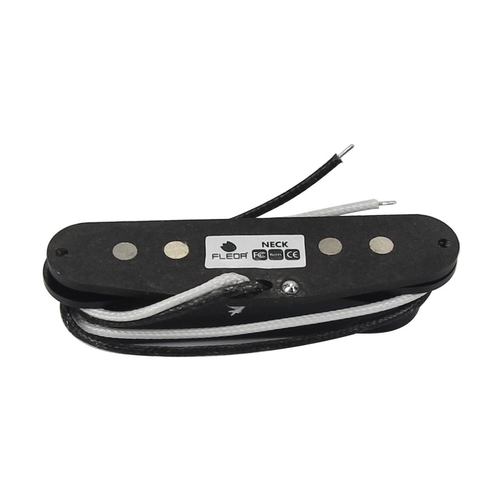 FLEOR 3pcs Vintage Staggered Alnico 5 Single Coil Pickups & Humbucker Pickup 52/52/52mm for SSH Electric Guitar