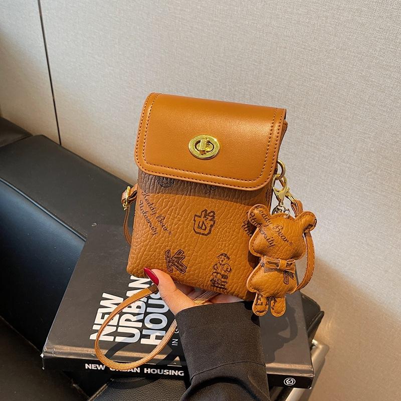 Fashion Small Square Bag Women's New Fashion Messenger Small Square Bag Niche Casual Mobile Phone Bag