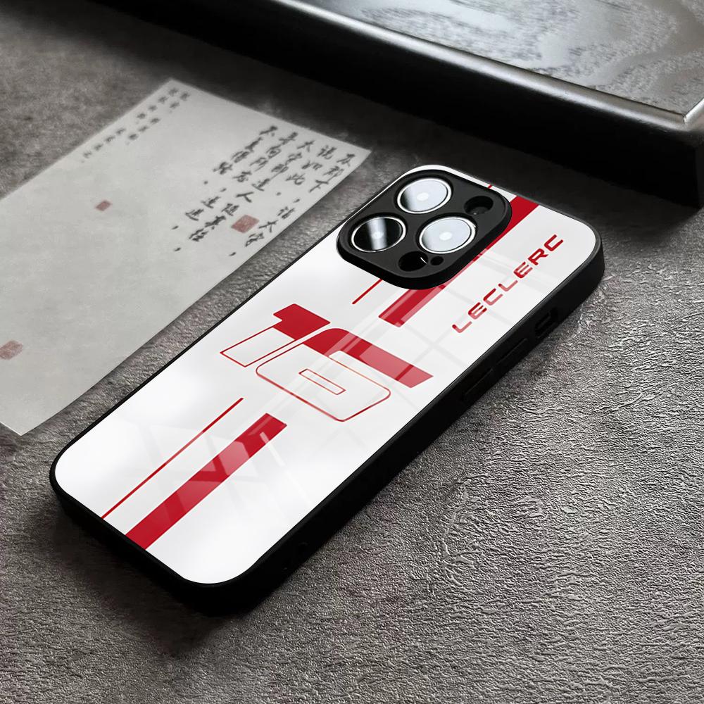 C-Charles L-Leclerc 16 Phone Case For iPhone 18 17 16 Pro Max 15 Plus 14 Pro 12 11 13 Mini X XR XS Max SE Glass Cover