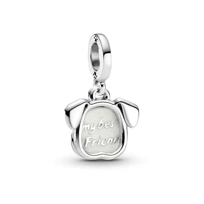 Star Heart Butterfly Lock Charm Bead Pendants for Original Snake Chain Silver Jewelry Gift