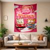 Custom Name Cute Cartoon Tapestry Wall Hanging for Bedroom, Living Room & Dorm Decor, Modern Home Wall Art