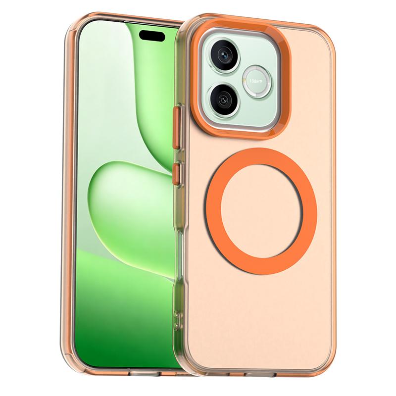 Magnetic Wireless Charging Case For Honor 600 Lite 5G Cover Candy Colors Transparent Shell Fundas Coque