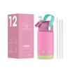 Kindermode Macaron Waterbeker Thermosbeker Schattig Kindvriendelijk Leuk met Handvat Draagbaar Anti-val Siliconen Cover Waterbeker