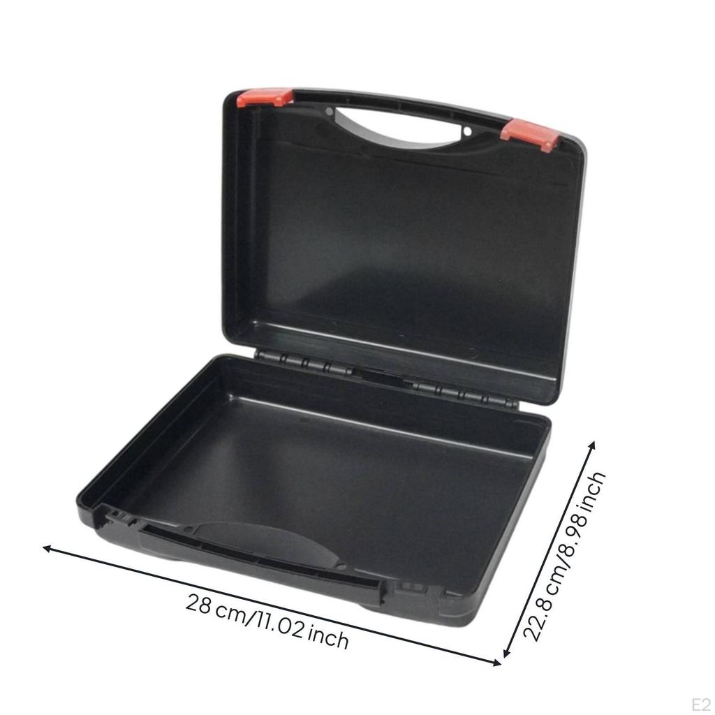 Empty Tool Case Handheld Hard Plastic Compact Shockproof for Technicians,