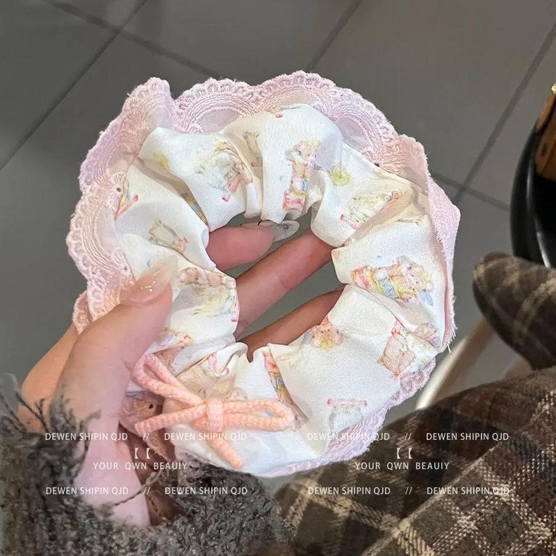 2024 Spring Women's Ballet-Style Intestine Hair Band: Elegant Bun Headdress Ornament