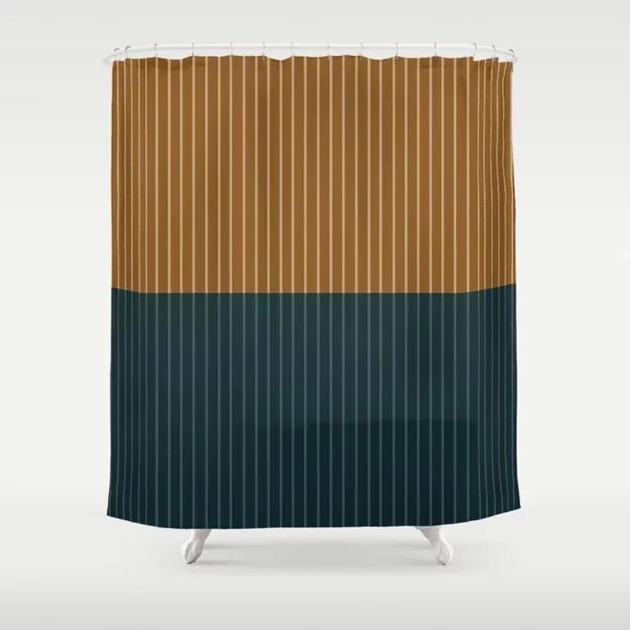 Simple Colorful Lines Modern Fashion Pattern Shower Curtain Home Decoration Creative Personalized Shower Curtains